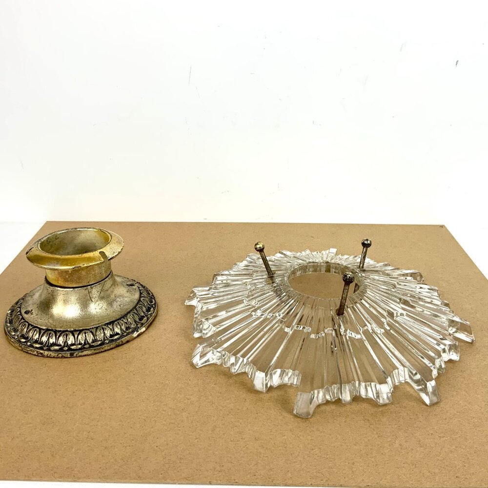 Antique Lightolier Sunburst Ceiling Light Fixture Circa 1925 - 1928 - Picture 3 of 16